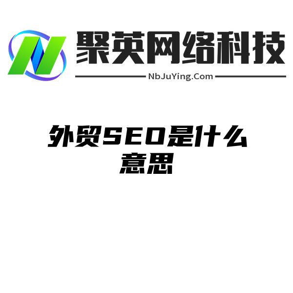 外贸SEO是什么意思