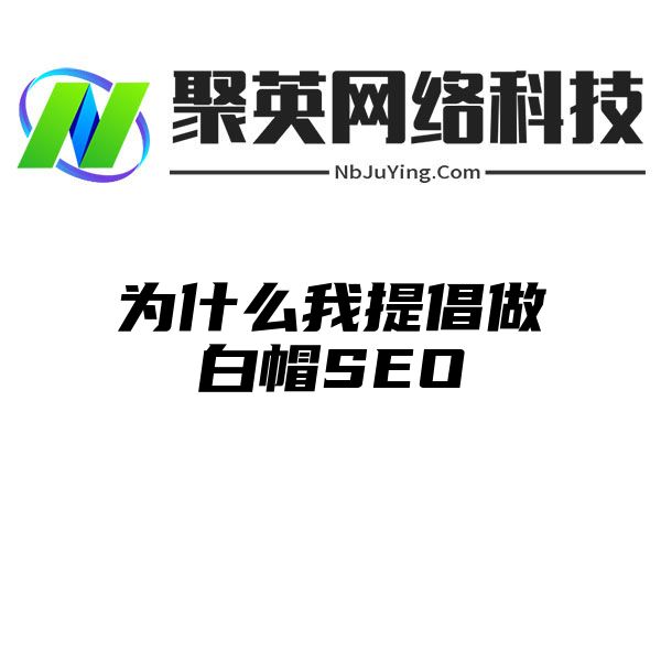 为什么我提倡做白帽SEO