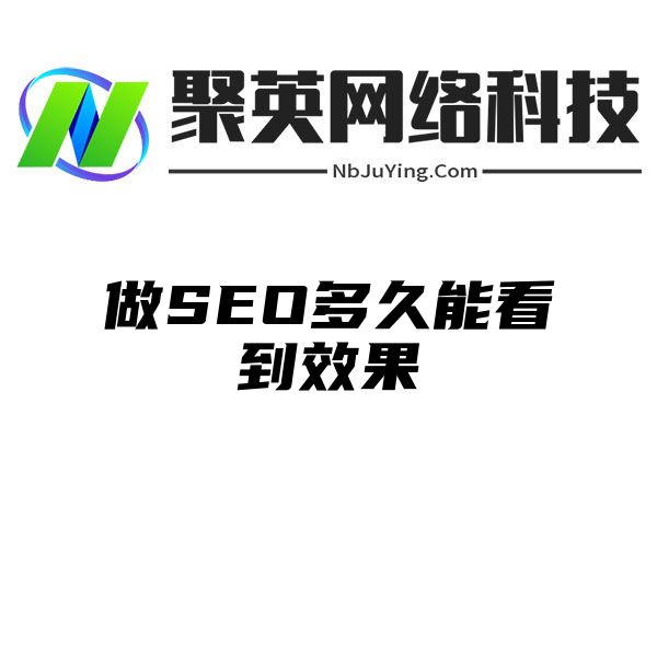 做SEO多久能看到效果