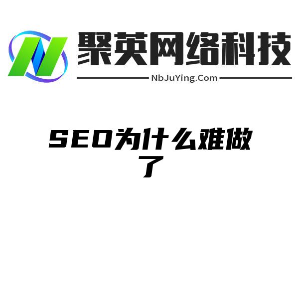 SEO为什么难做了