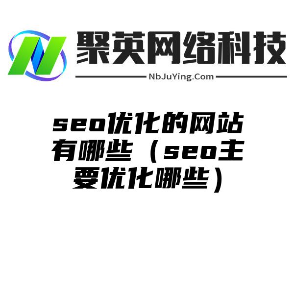 seo优化的网站有哪些（seo主要优化哪些）