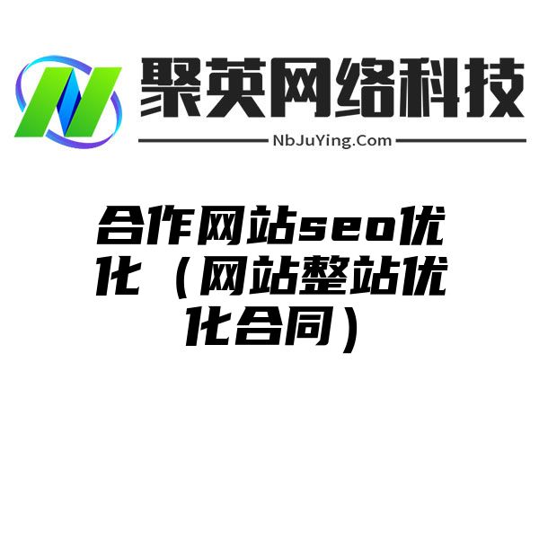 合作网站seo优化（网站整站优化合同）