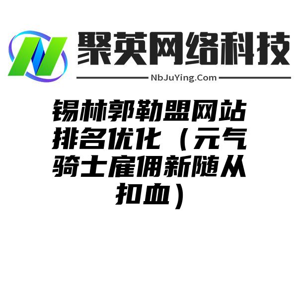 锡林郭勒盟网站排名优化（元气骑士雇佣新随从扣血）