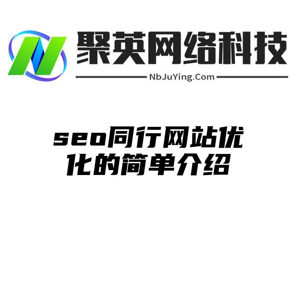 seo同行网站优化的简单介绍