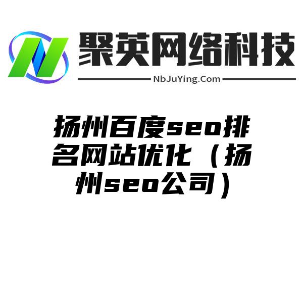 扬州百度seo排名网站优化（扬州seo公司）