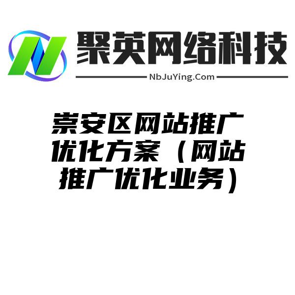 崇安区网站推广优化方案（网站推广优化业务）