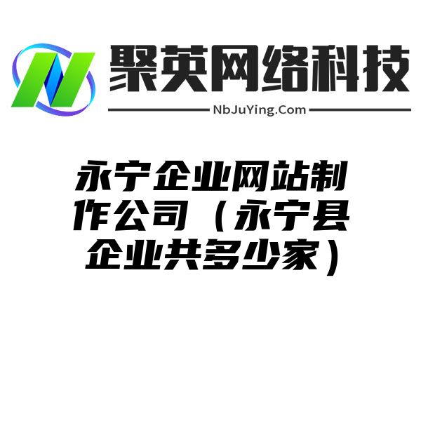 永宁企业网站制作公司（永宁县企业共多少家）