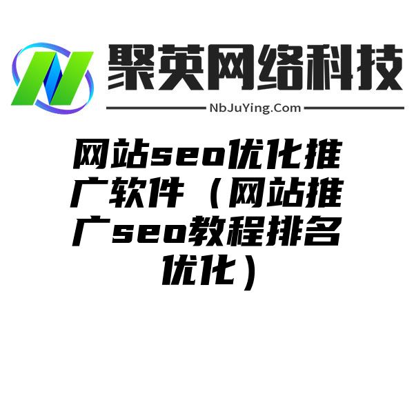 网站seo优化推广软件（网站推广seo教程排名优化）