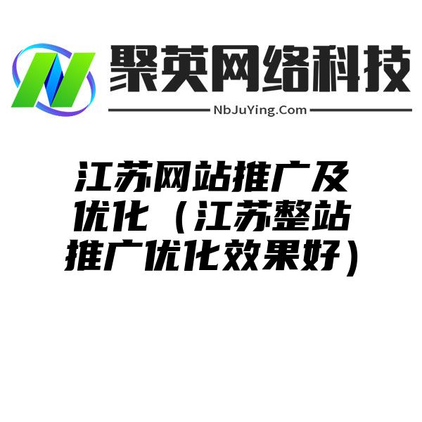 江苏网站推广及优化（江苏整站推广优化效果好）