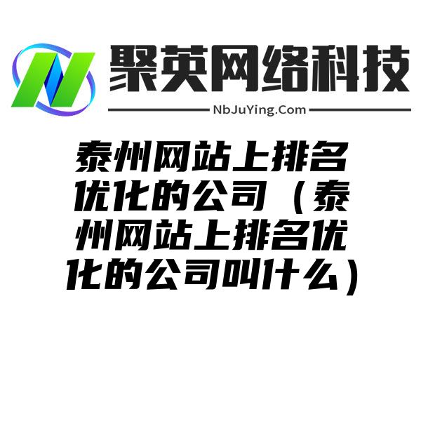 泰州网站上排名优化的公司（泰州网站上排名优化的公司叫什么）