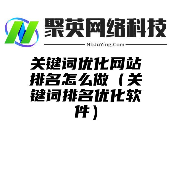 关键词优化网站排名怎么做（关键词排名优化软件）