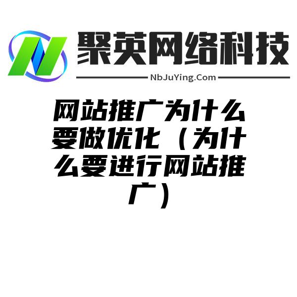 网站推广为什么要做优化（为什么要进行网站推广）