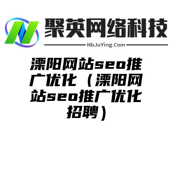 溧阳网站seo推广优化（溧阳网站seo推广优化招聘）