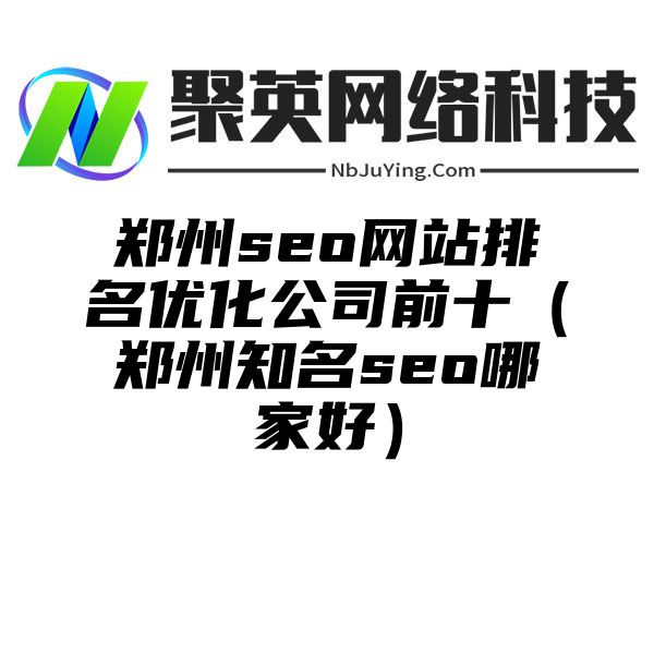 郑州seo网站排名优化公司前十（郑州知名seo哪家好）