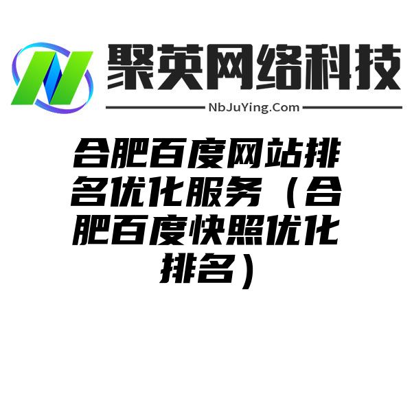 合肥百度网站排名优化服务（合肥百度快照优化排名）