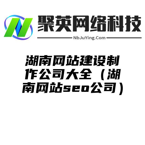 湖南网站建设制作公司大全（湖南网站seo公司）