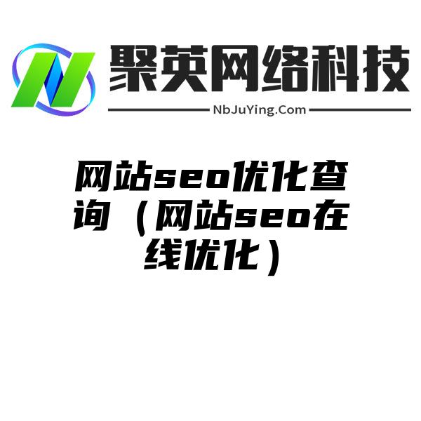 网站seo优化查询（网站seo在线优化）