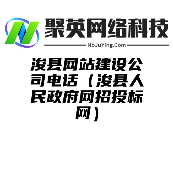 浚县网站建设公司电话（浚县人民政府网招投标网）