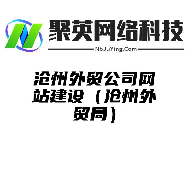 沧州外贸公司网站建设（沧州外贸局）