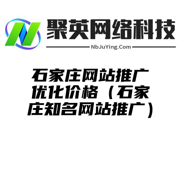 石家庄网站推广优化价格（石家庄知名网站推广）