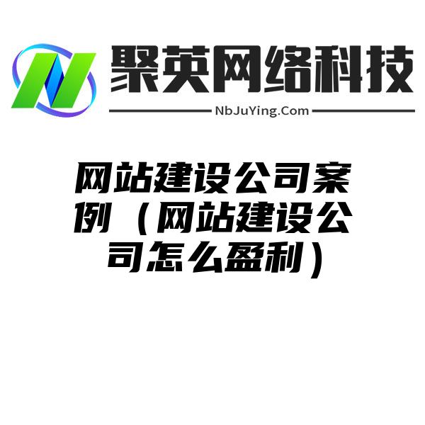 网站建设公司案例（网站建设公司怎么盈利）