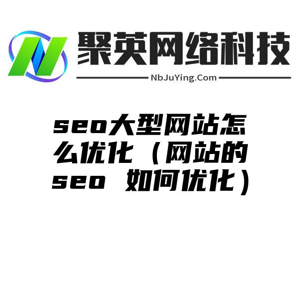 seo大型网站怎么优化（网站的seo 如何优化）