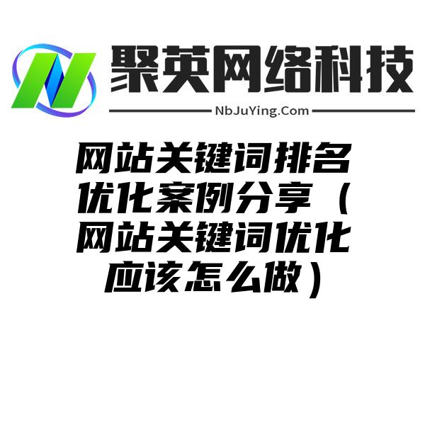 网站关键词排名优化案例分享（网站关键词优化应该怎么做）