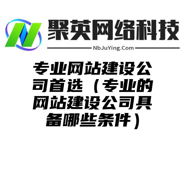 专业网站建设公司首选（专业的网站建设公司具备哪些条件）