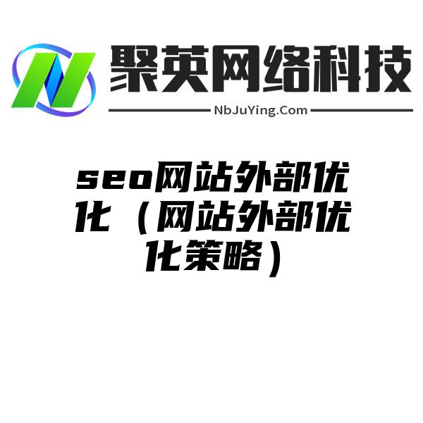 seo网站外部优化（网站外部优化策略）