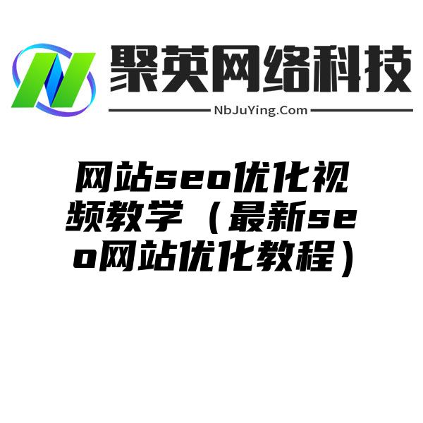 网站seo优化视频教学（最新seo网站优化教程）