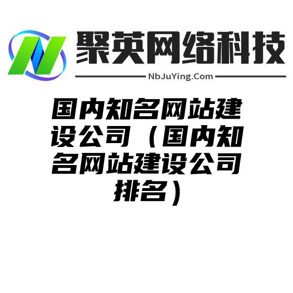 国内知名网站建设公司（国内知名网站建设公司排名）