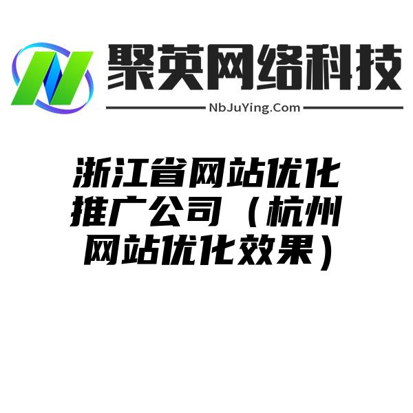 浙江省网站优化推广公司（杭州网站优化效果）